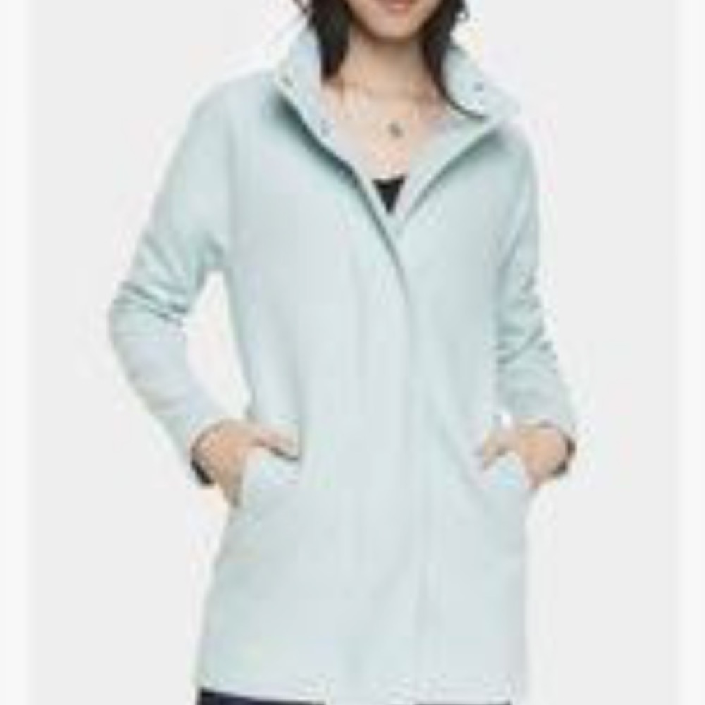Express Wool Blend Cocoon Coat, Pastel Blue size M